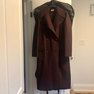 Harris wharf London burgundy wool coat. IT42 - usa size 6